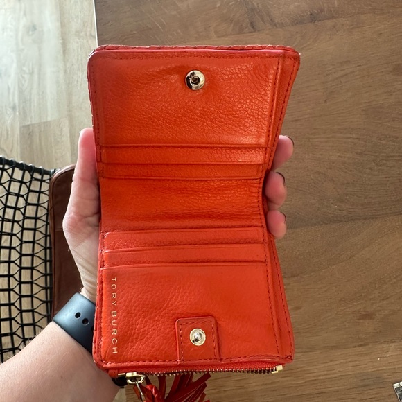 Tory Burch Orange wallet. Cash, card, coin holder - Picture 2 of 5